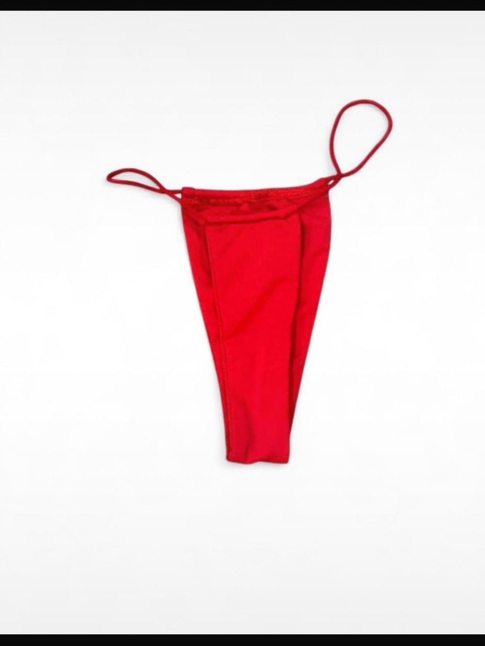 Red Cheeky Bikini Bottom G String Thong Style Swim Swimwear Bathing Suit Summer